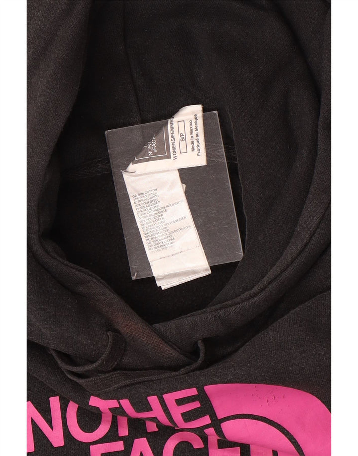 THE NORTH FACE Maglione con cappuccio grafico oversize da donna UK 10 piccolo nero