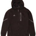 Maglione con cappuccio e zip da uomo ADIDAS piccolo nero