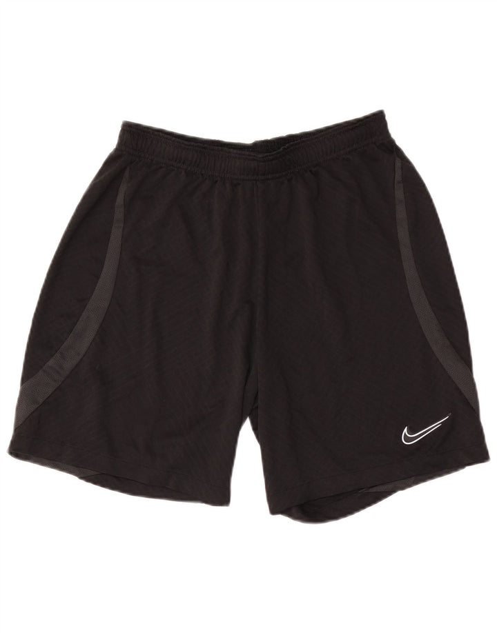 Pantaloncini sportivi Nike Dri Fit Slim da uomo, poliestere color block medio nero