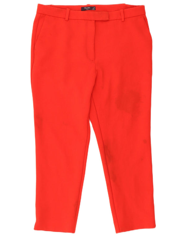 Pantaloni corti affusolati da donna Marks & Spencer UK 16 Large W34 L26 Rossi
