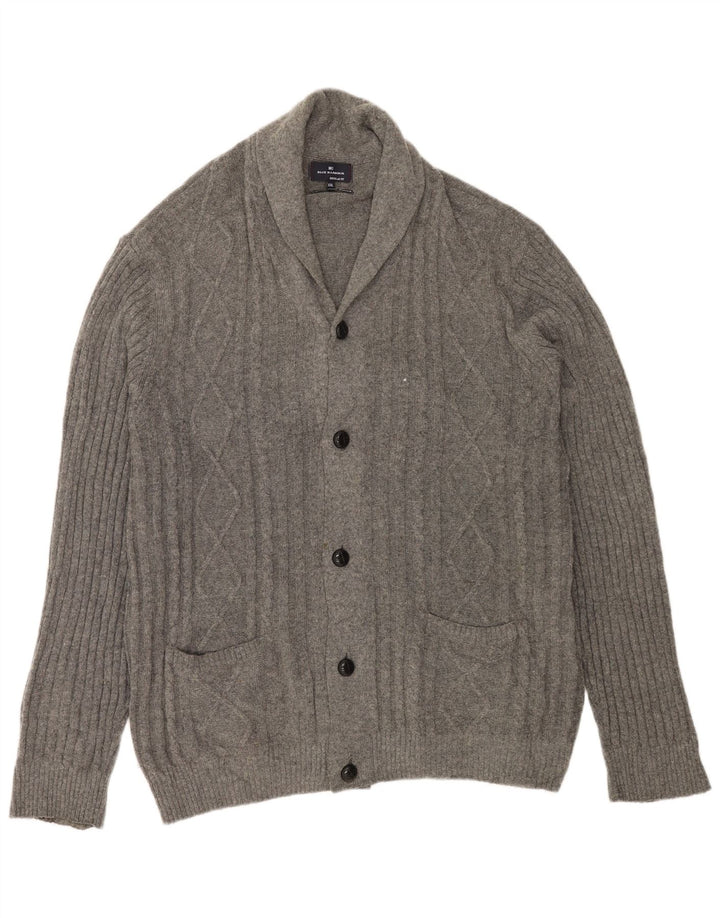 Maglione cardigan Harbour blu da uomo Marks & Spencer 2XL grigio chiazzato