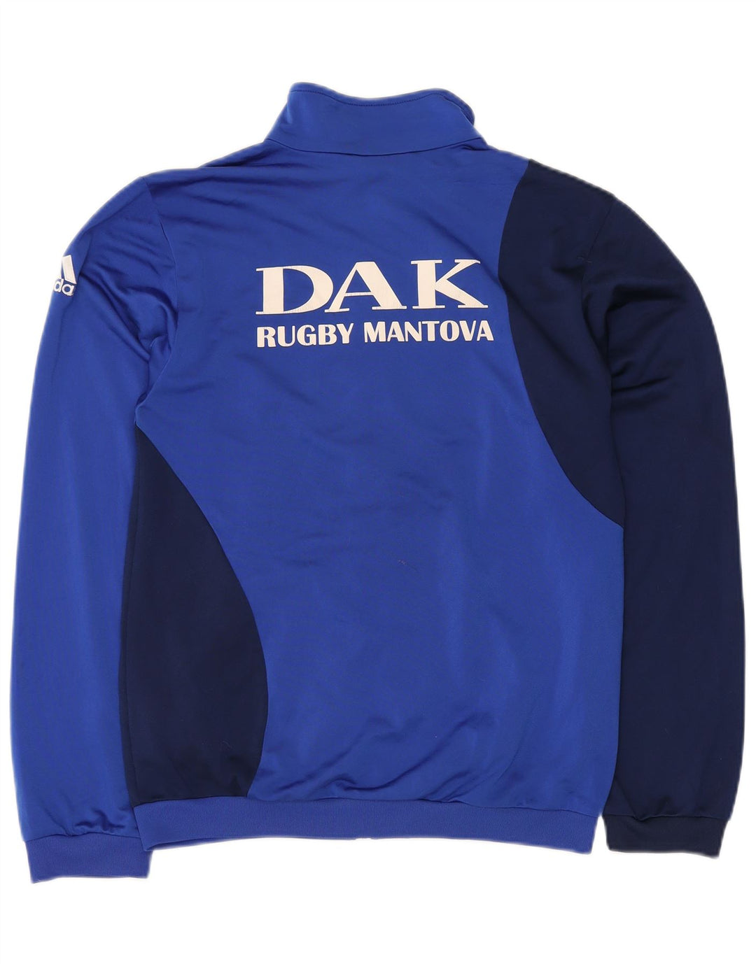 ADIDAS Giacca da tuta grafica da uomo UK 38/40 Blu medio Colorblock