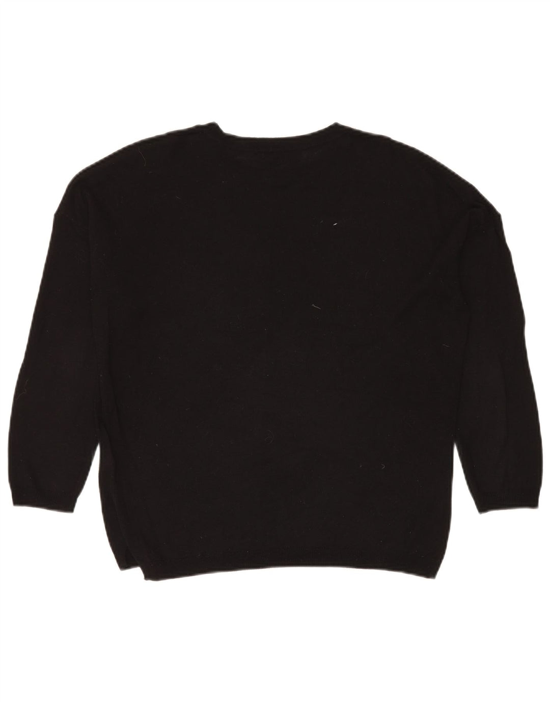 Maglione maglione girocollo da donna Marks & Spencer UK 14 medio nero