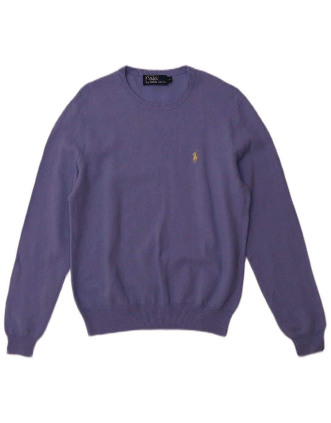 POLO RALPH LAUREN Maglione da uomo girocollo piccolo in lana merino viola