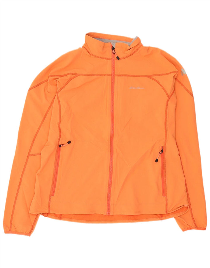 Giacca da tuta da donna Eddie Bauer UK 18 XL Nylon arancione