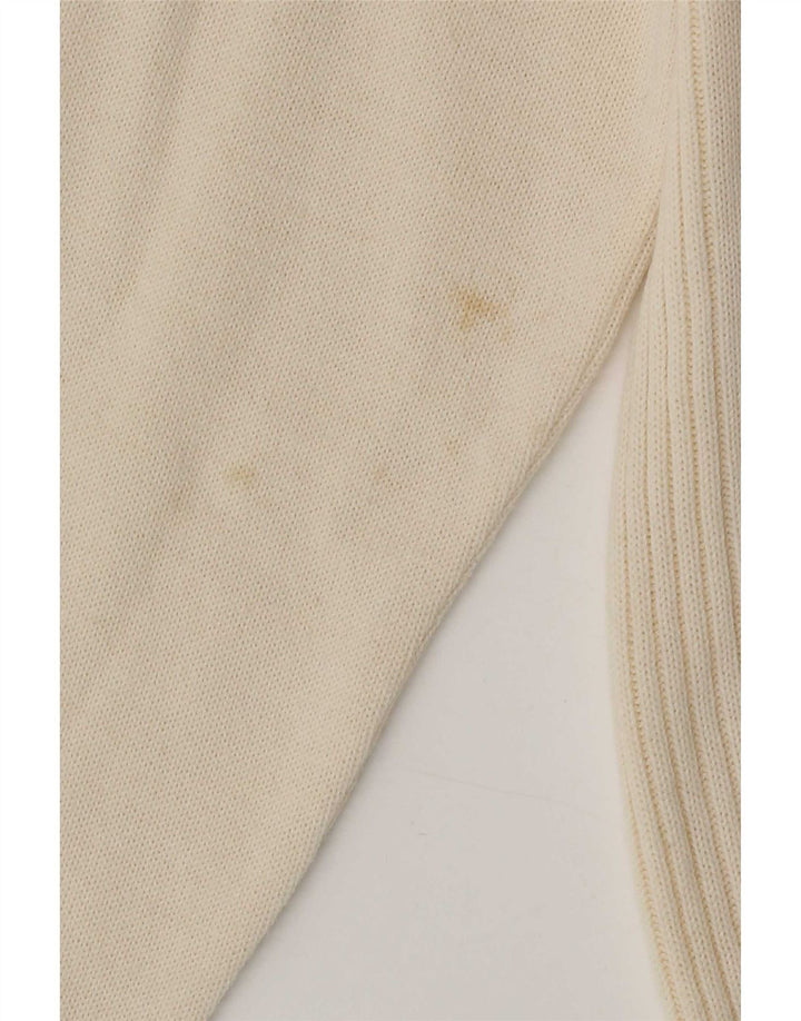 Maglione cardigan da donna Lucia UK 14 Poliacrilico medio bianco sporco