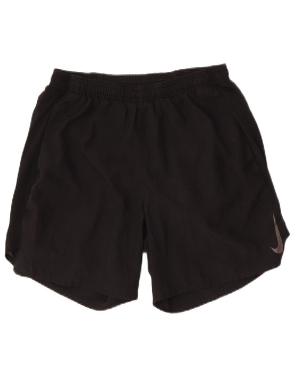 Pantaloncini sportivi Nike Dri Fit da uomo, poliestere medio nero