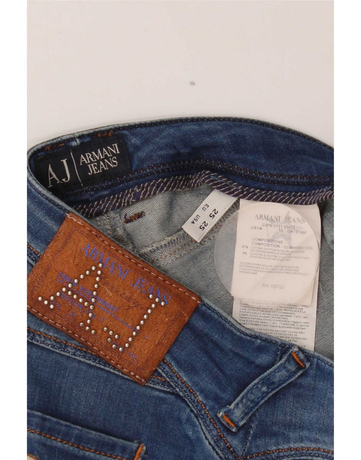 Jeans skinny da donna Armani W25 L28 cotone blu