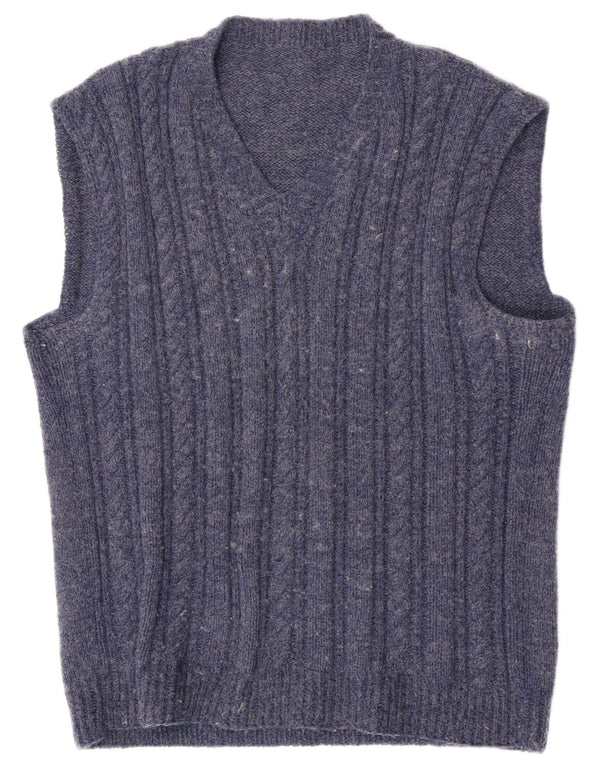 Canotta vintage da uomo, canotta media blu navy