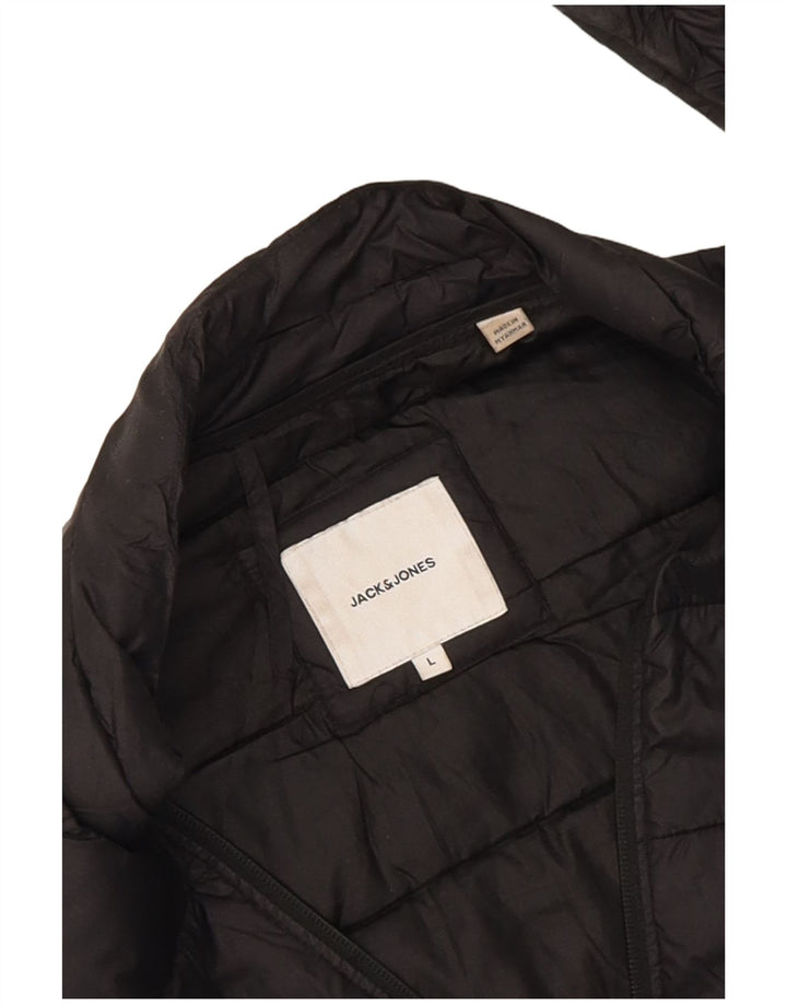 Giacca imbottita da uomo Jack & Jones UK 40 grande nera