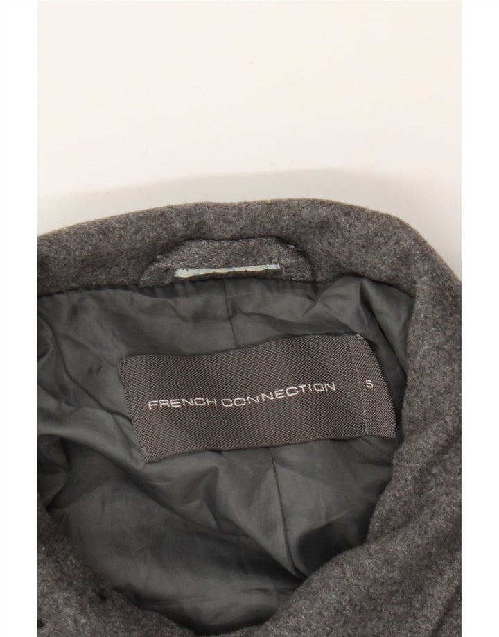 Cappotto da marinaio da uomo French Connection UK 36 piccolo in lana grigia