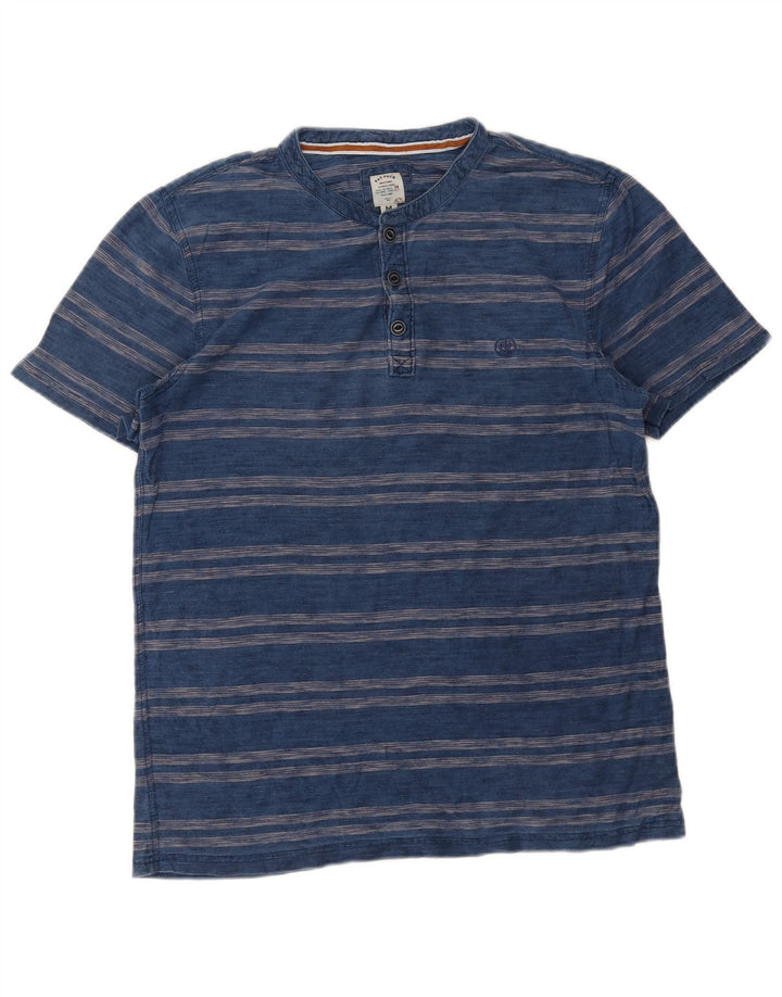 T-shirt da uomo Fat Face Top a righe blu navy medie