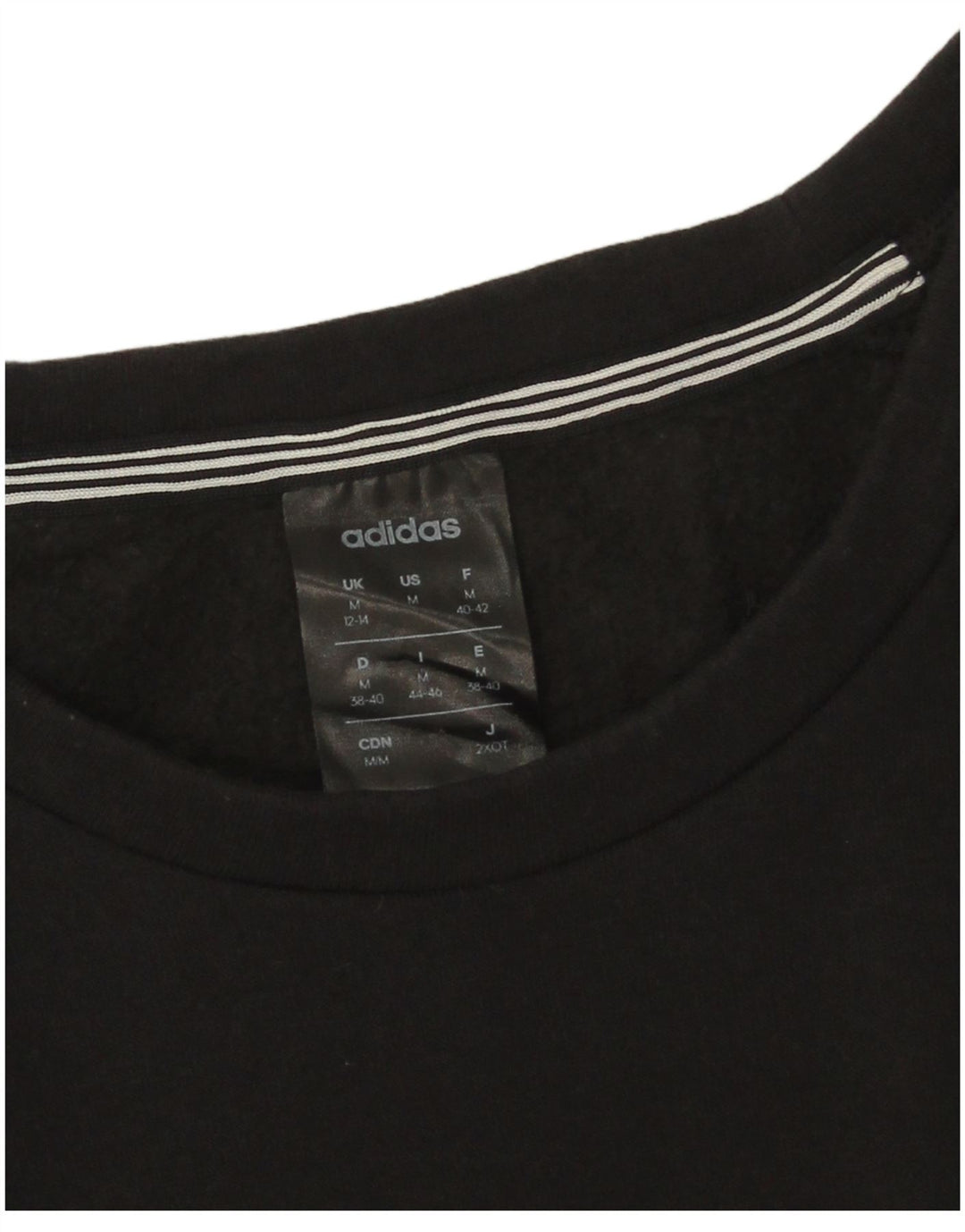 Felpa da donna Adidas Jumper UK 12/14 cotone nero medio