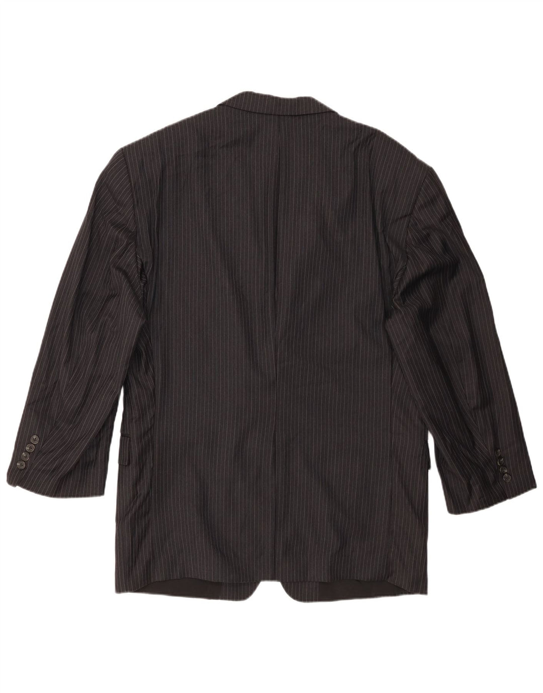 Giacca blazer da uomo a 2 bottoni Ralph Lauren UK 42 XL lana gessata nera