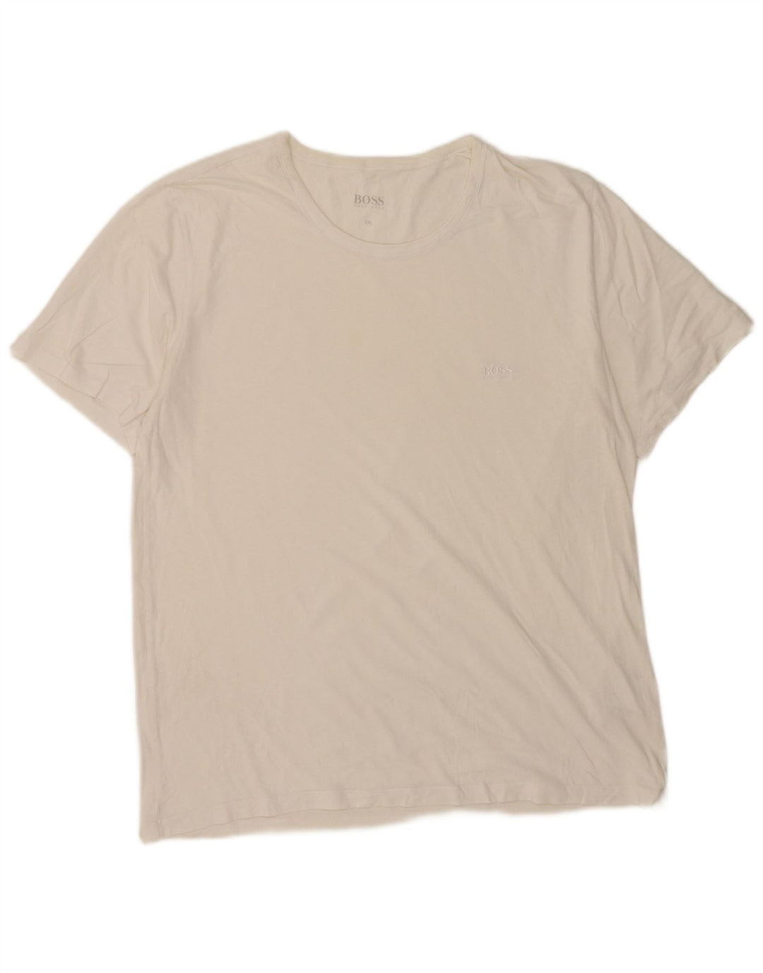T-shirt da uomo Hugo Boss Top 2XL cotone bianco