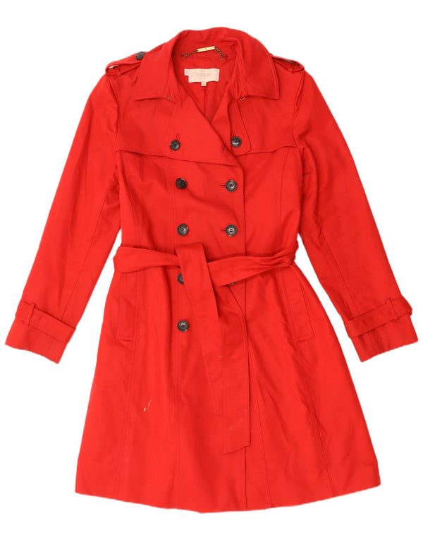 Trench da donna Hobbs UK 14 cotone rosso medio