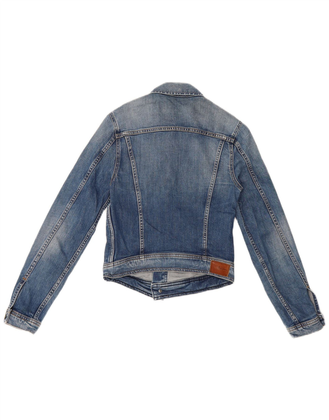 Giacca in denim corta da donna PEPE Jeans UK 8 piccola in cotone blu