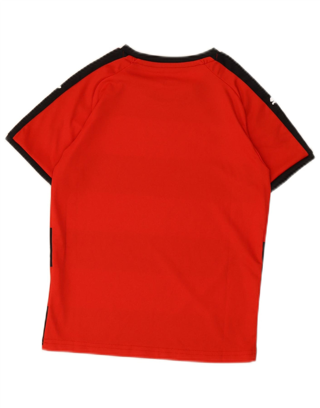 PUMA Boys T-Shirt Top 7-8 Years Red Striped Polyester