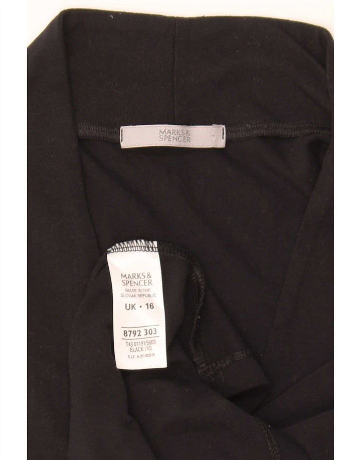 Canotta da donna Marks & Spencer UK 16 grande in viscosa nera