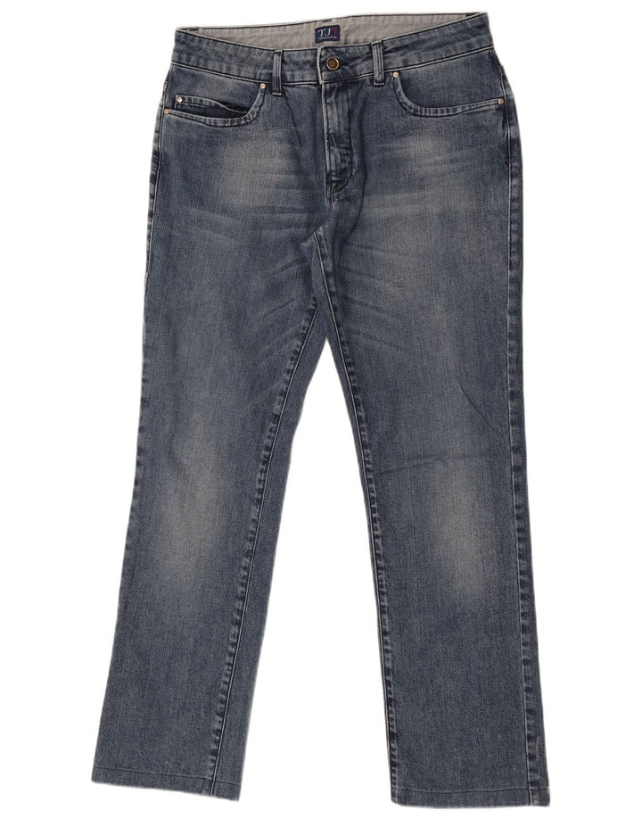 Jeans Dritti Donna Trussardi W29 L29 Cotone Blu