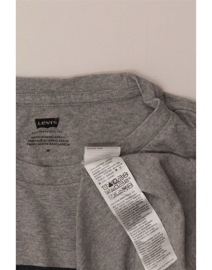 T-shirt grafica da uomo Levi's Top in cotone grigio medio