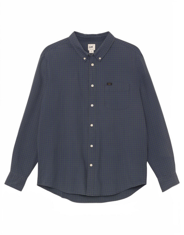 Camicia Lee da uomo a quadri vestibilità classica XL verde a quadretti
