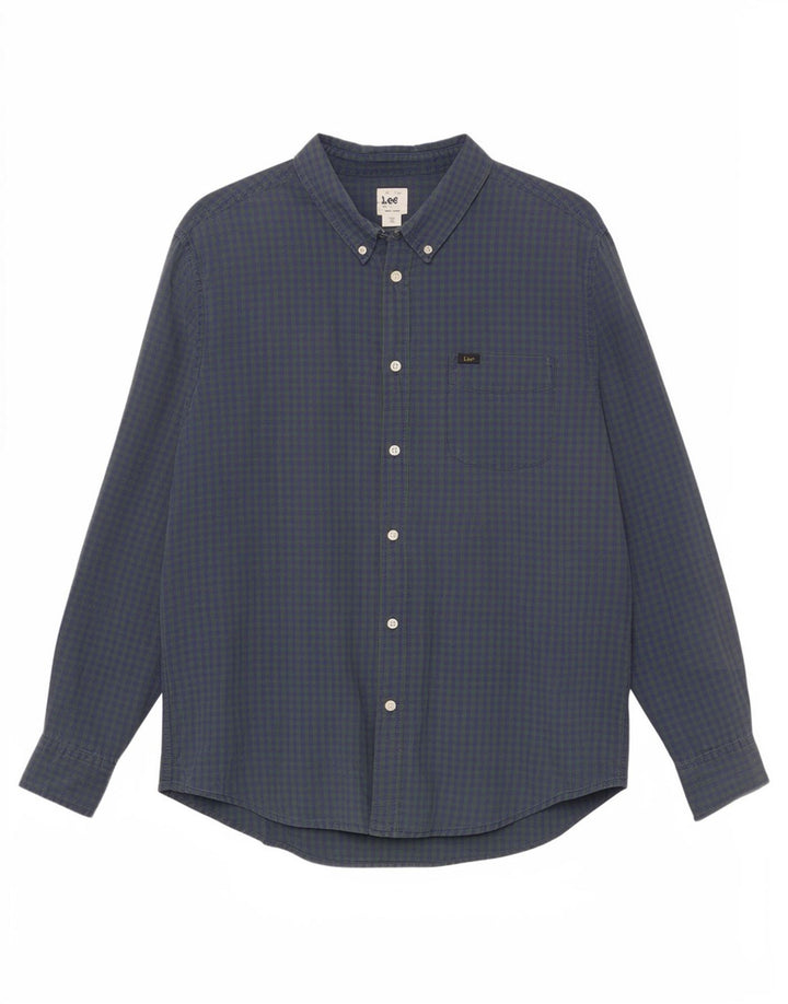 Camicia Lee da uomo a quadri vestibilità classica XL verde a quadretti