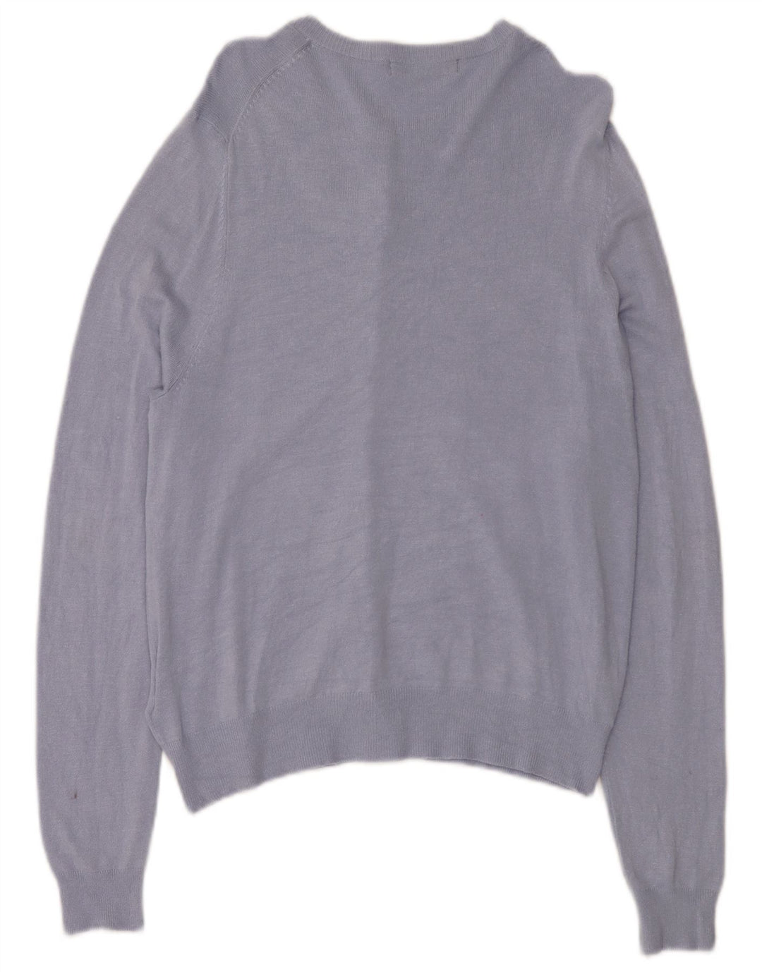 Maglione cardigan da donna Marks & Spencer UK 14 grande viscosa blu