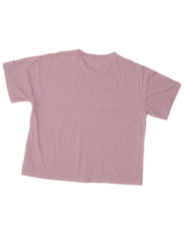 Nike Girls Loose Fit Graphic T-Shirt Top 12-13 Years Large Purple Cotton