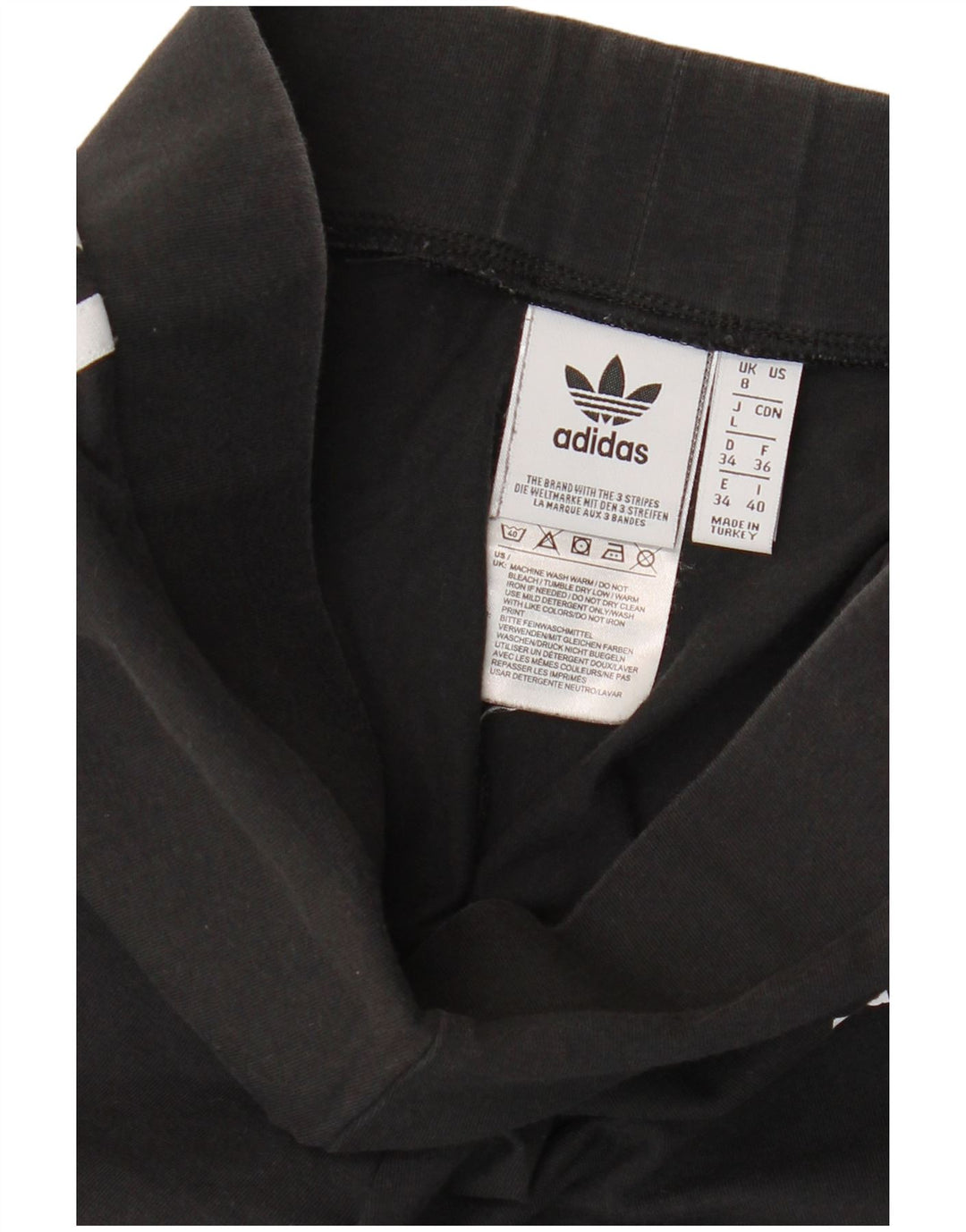 Leggings Adidas da donna UK 8 piccolo cotone nero