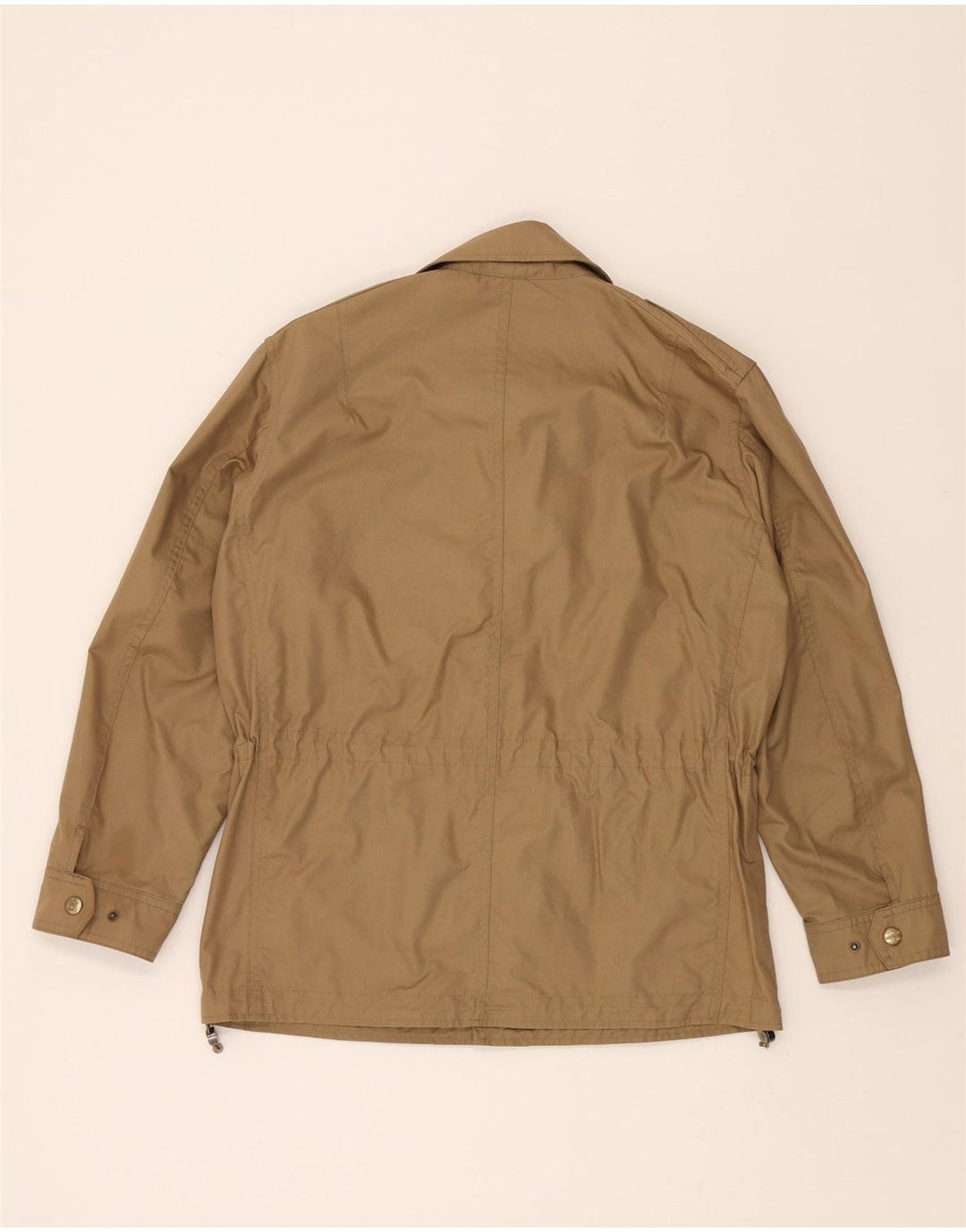 MASSIMO DUTTI Womens Military Jacket UK 14 Medium Beige Cotton Vintage Massimo Dutti and Second-Hand Massimo Dutti from Messina Hembry 