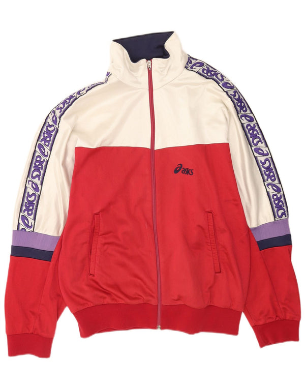 Giacca sportiva da uomo con grafica Asics IT 52 Large Red Colourblock