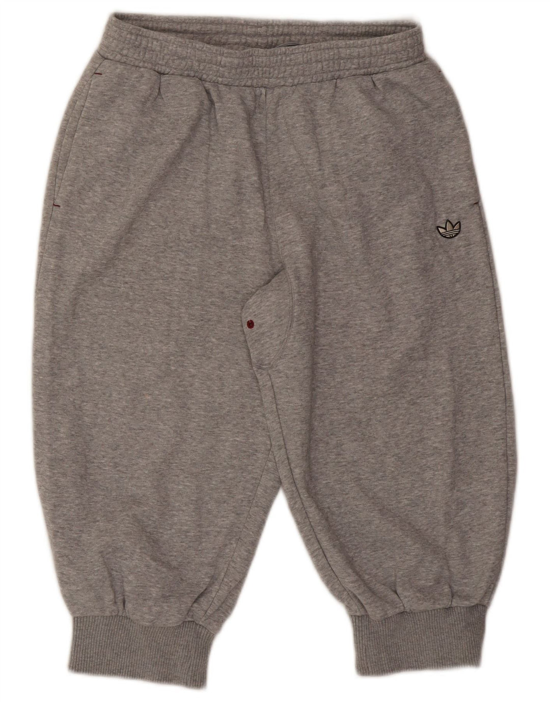 Pantaloni da tuta da uomo Adidas Capri Joggers in cotone chiazzato grigio medio