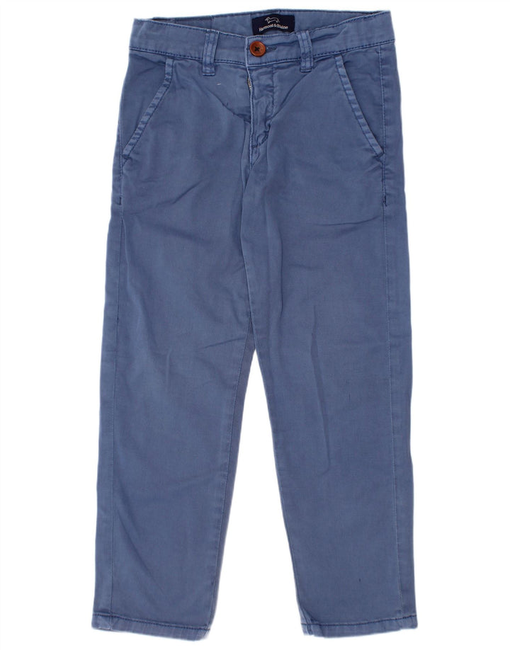 Pantaloni chino dritti per ragazzi HARMONT & BLAINE 5-6 anni W22 L20 Blu