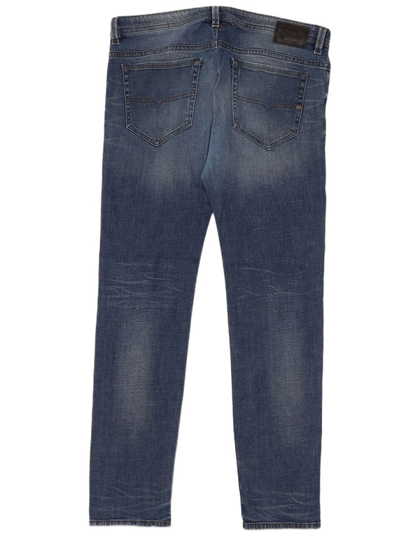 Jeans slim da uomo Diesel Thavar W38 L34 cotone blu