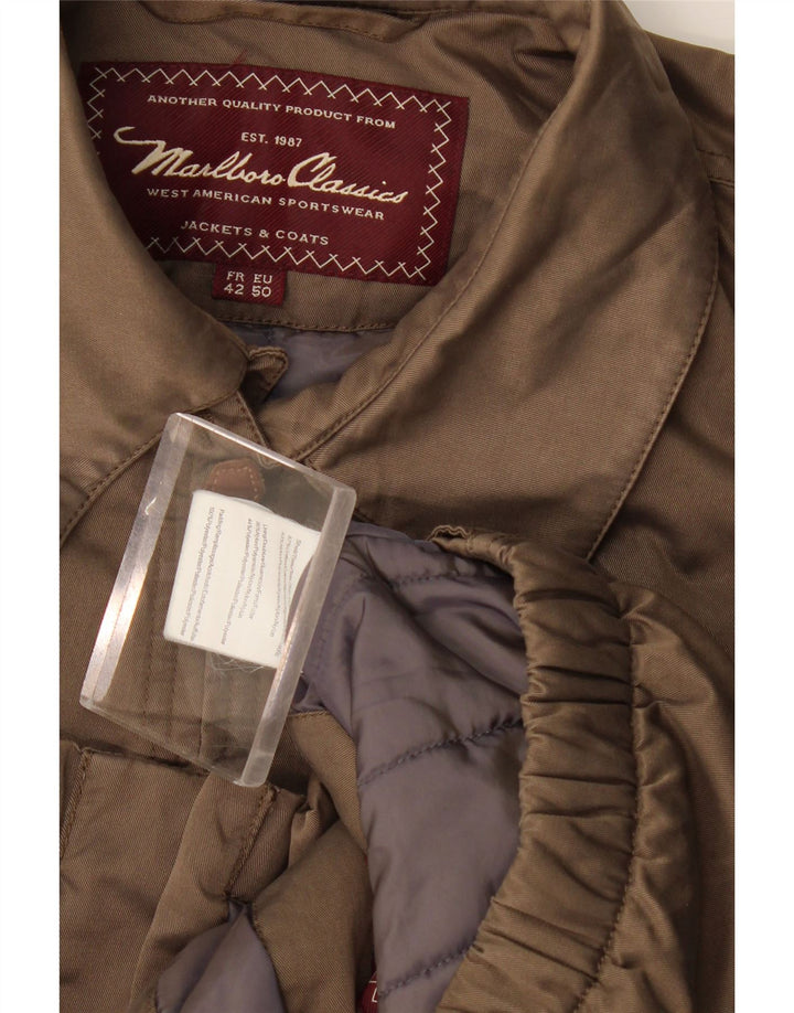 Giacca imbottita da uomo Marlboro Classics IT 50 Large in cotone beige