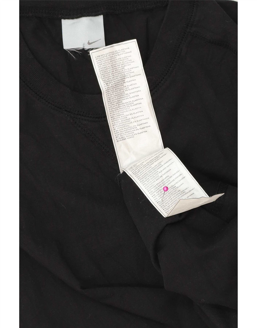 T-shirt da uomo Nike Top in cotone nero medio