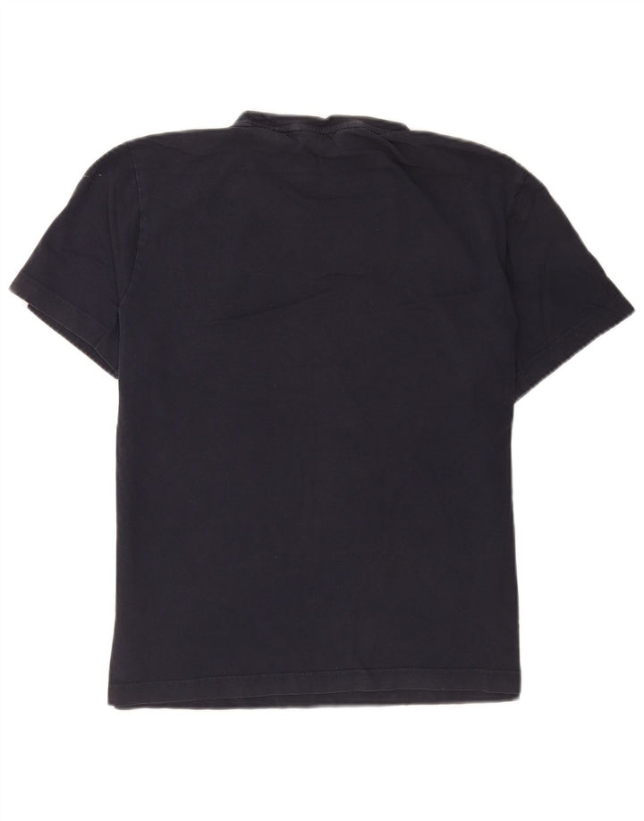 T-shirt da uomo a maniche corte con vestibilità regolare Penguin Top in cotone blu navy medio