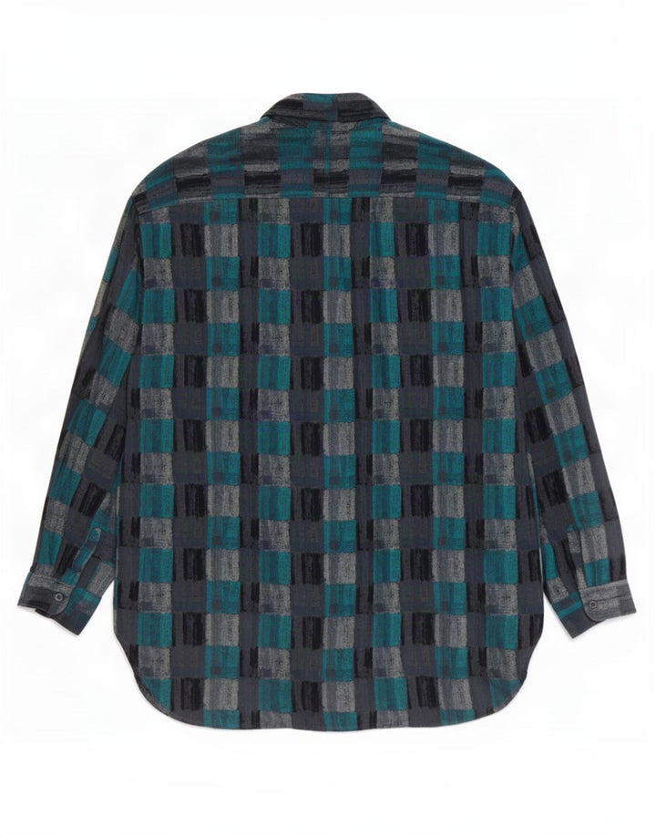 Camicia Lee Cooper da uomo in viscosa a quadri blu medio