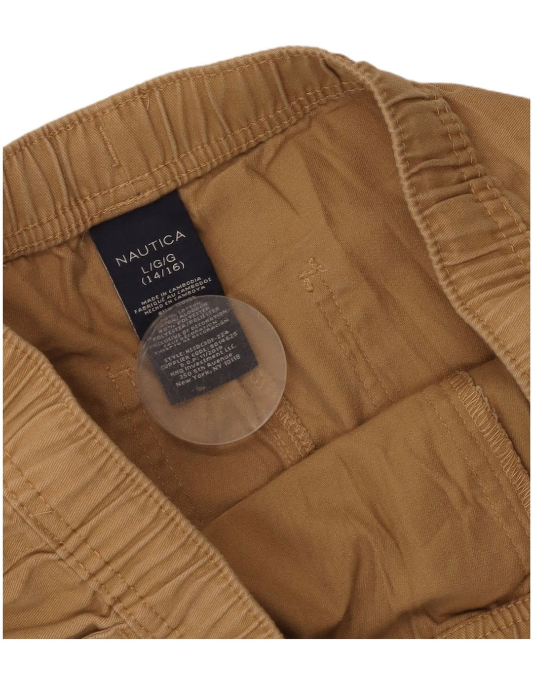 Pantaloncini chino da bambino Nautica 14-15 anni Large W32 Cotone Beige