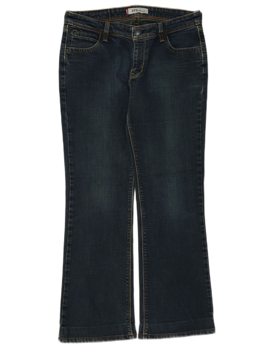 LEVI'S Jeans 572 Bootcut da donna W32 L29 in cotone blu