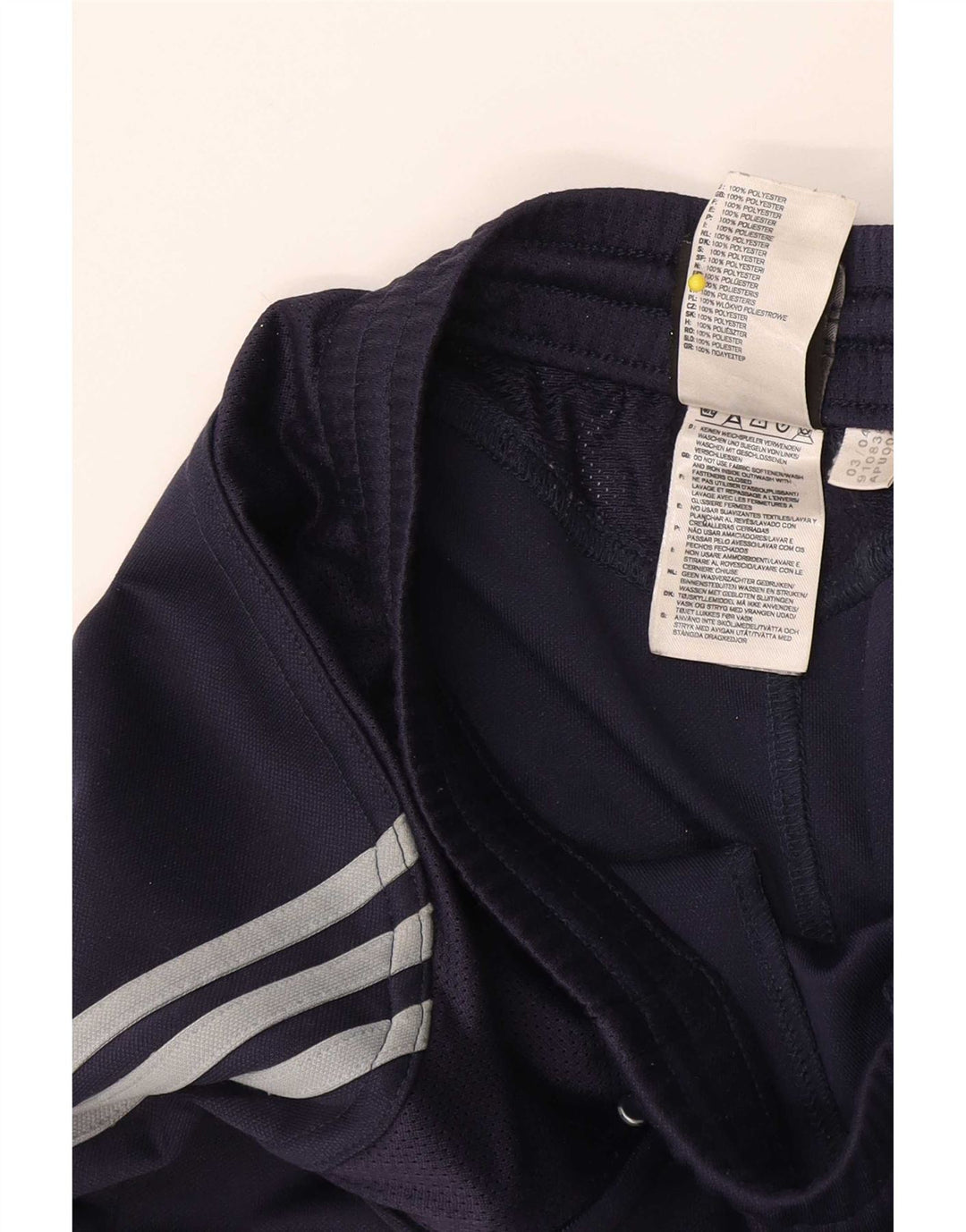 Pantaloni da tuta da uomo Adidas UK 42/44 Large Blu Navy Poliestere