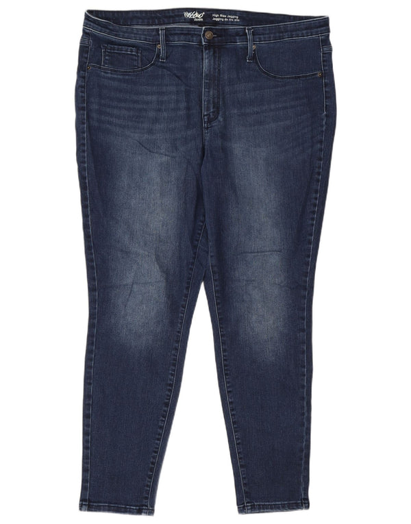 Jeans Jeggings da donna a vita alta Mossimo US 18 2XL W40 L28 Cotone blu