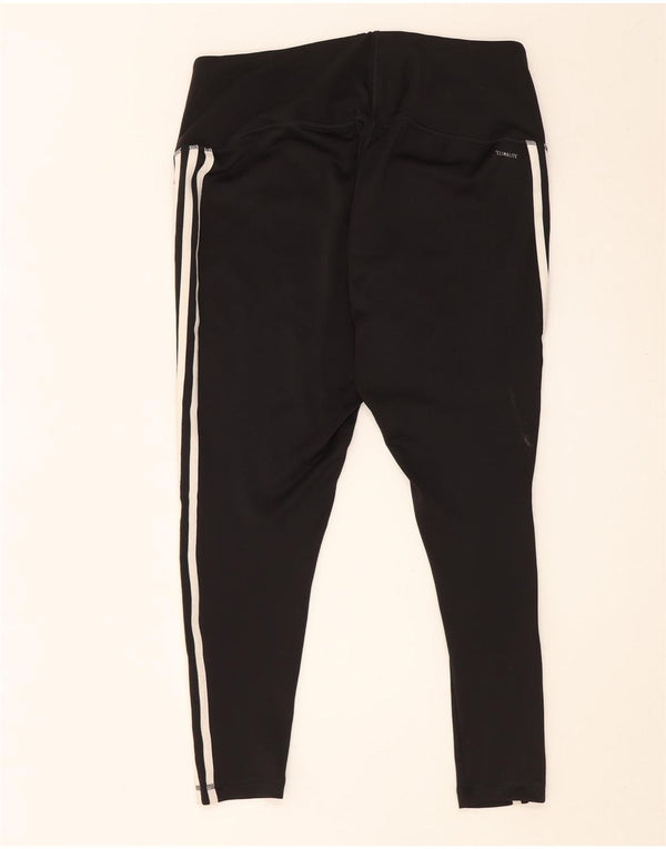 Leggings Adidas Climalite Crop da donna UK 20/22 XL Poliestere nero