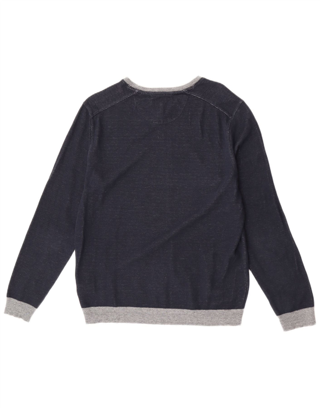 Felpa da uomo Ted Baker, taglia 4, grande, in cotone color block blu navy