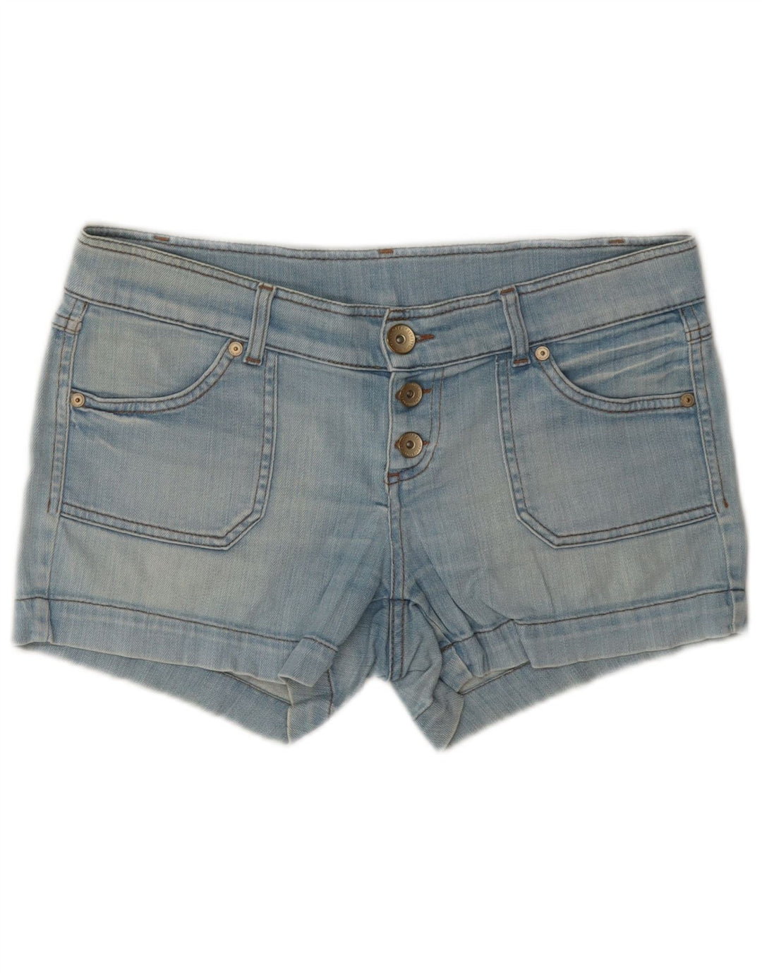 Pantaloncini di jeans da donna Benetton W32 grandi blu