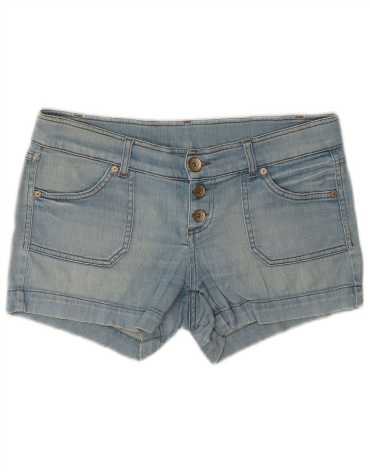 Pantaloncini di jeans da donna Benetton W32 grandi blu