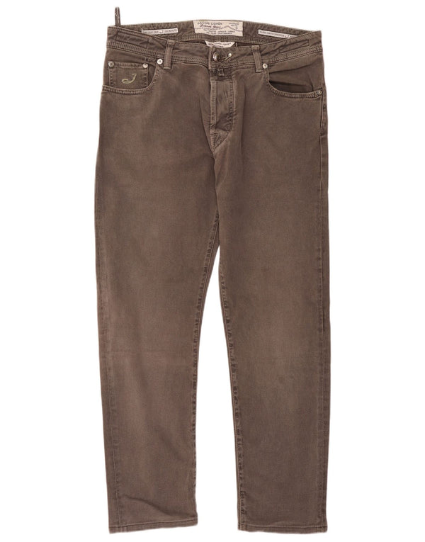 Jeans slim da uomo Jacob Cohen W36 L30 cotone grigio