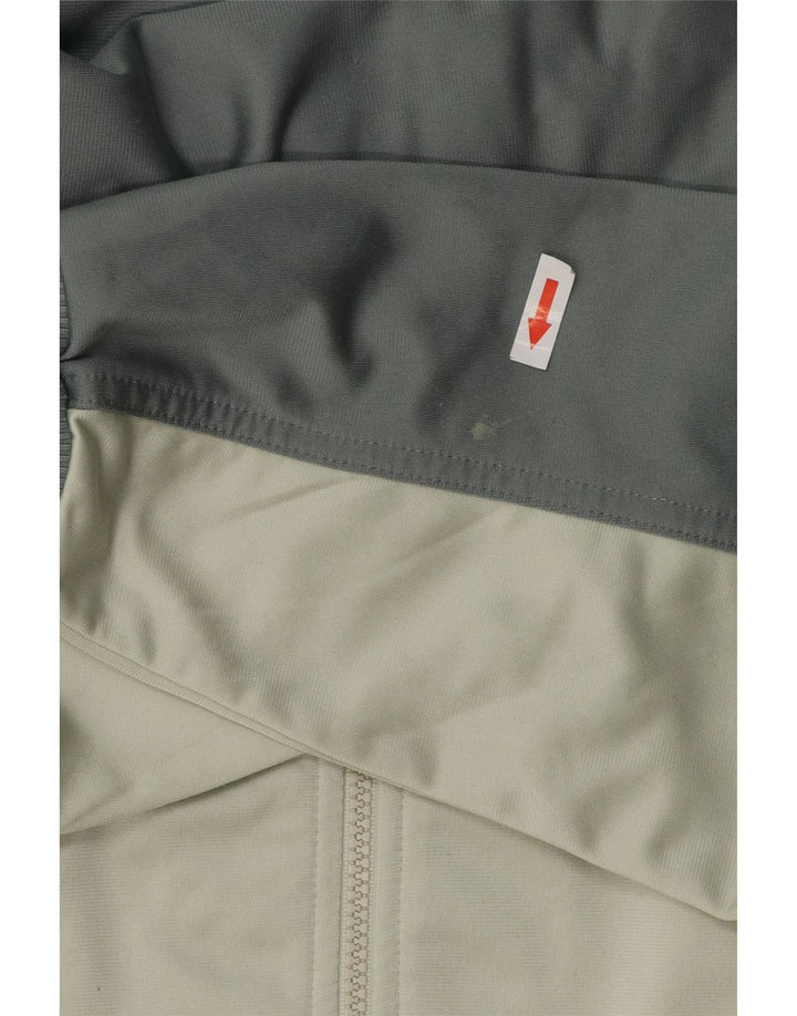 Giacca da tuta da ragazzo Adidas 15-16 anni in poliestere color block grigio