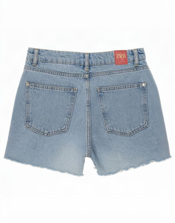 Pantaloncini di jeans Zara da donna piccoli W26 blu